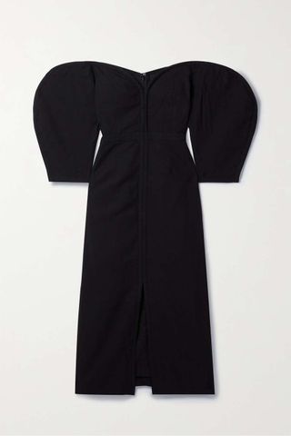 Mara Hoffman + + Net Sustain Leonara Off-the-Shoulder Tencel Lyocell and Linen-Blend Midi Dress