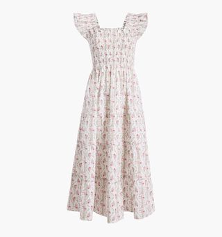 Hill House Home + The Ellie Nap Dress in Pink Vine Stripe Cotton