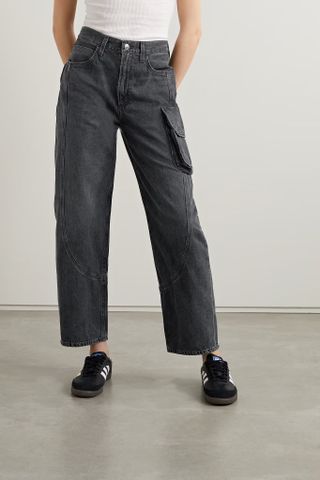 Agolde + Cass Paneled Organic Straight-Leg Jeans