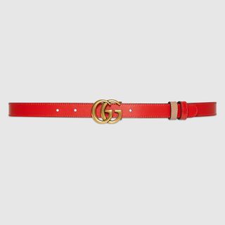 Gucci + Marmont Reversible Thin Belt