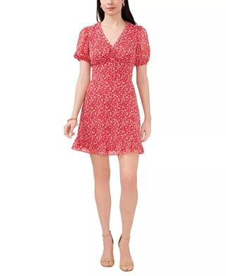 1. STATE + Women's Floral-Print Tie-Front Dress