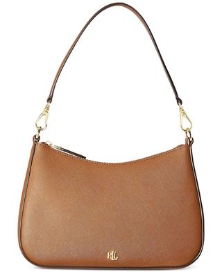 Lauren Ralph Lauren + Crosshatch Leather Medium Danni Shoulder Bag