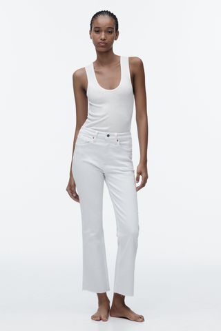 Zara + TRF Flare Cropped Jeans