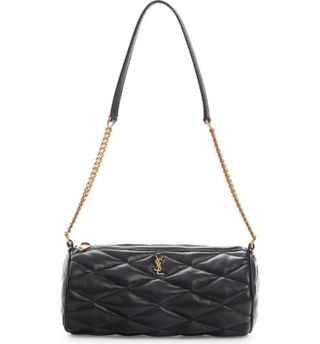 Saint Laurent + Sade Quilted Leather Tube Bag