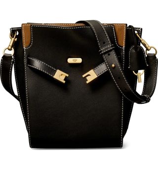 Tory Burch + Lee Radziwill Leather Double Bucket Bag