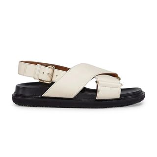 Marni + Leather Criss-Cross Sandals
