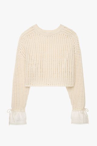 Zara + Ruffled Sweater