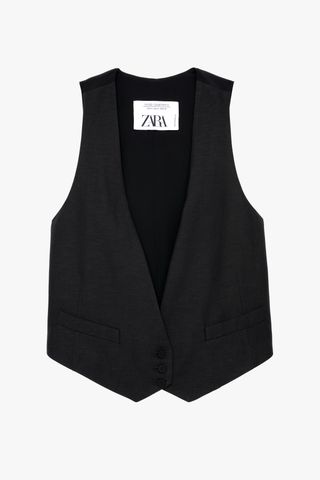 Zara + Wool Blend Vest