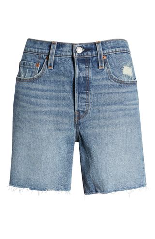 Levi's + 501 Mid Thigh Cutoff Denim Shorts