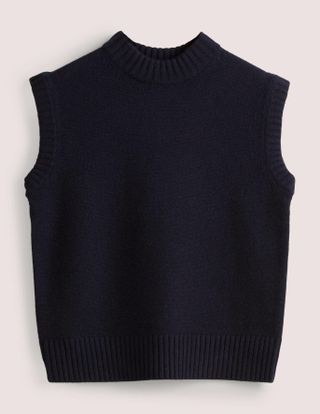 Boden + Chunky Cashmere Crew Vest Top