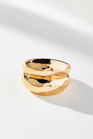 Anthropologie + Double Stack Modern Ring