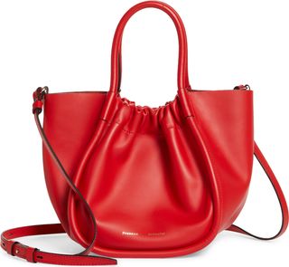 Proenza Schouler + Small Ruched Leather Crossbody Tote