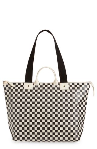 Clare V. + Le Zip Sac Leather Tote Bag