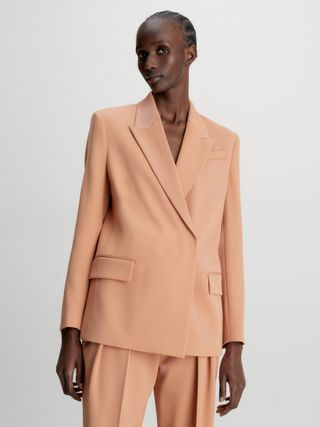 Calvin Klein + Wool Twill Blazer