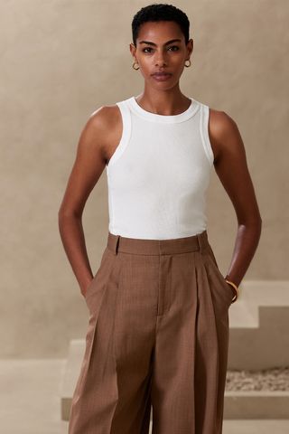 Banana Republic + Fitted Ribbed Tank
