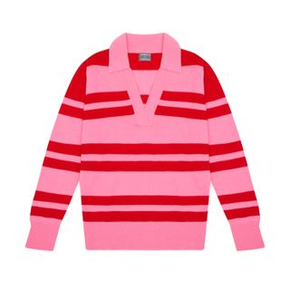 Orwell + Austen + Rugby Cashmere Blend Stripe Sweater