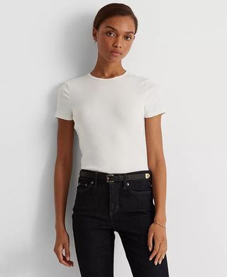 Lauren Ralph Lauren + Stretch Knit T-Shirt