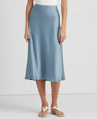 Lauren Ralph Lauren + Women's Satin Charmeuse A-Line Skirt
