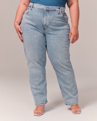 Abercrombie & Fitch + Curve Love Ultra High Rise 90's Straight Jean
