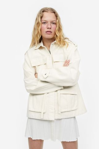 H&M + Cotton Twill Utility Jacket