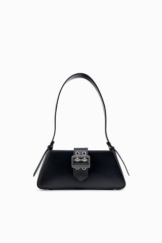 Zara + Shoulder Bag With Buckle Detail