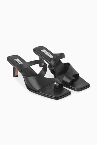 COS + Heeled Leather Sandals