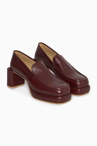 COS + Heeled Leather Loafers