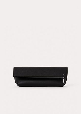 Toteme + Large Leather Pouch in Black
