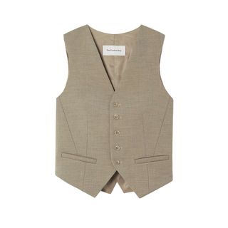 The Frankie Shop + Gelso Satin and Grain De Poudre Tencel Lyocell-Blend Vest