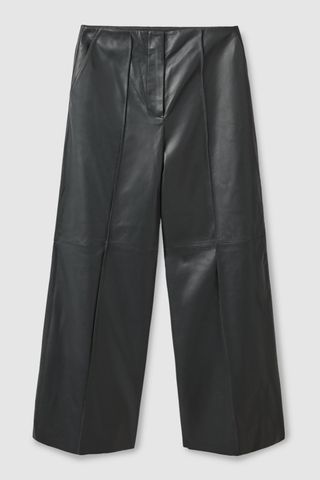 COS + Long Leather Trousers