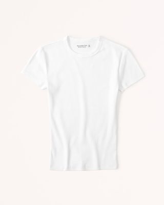 Abercrombie & Fitch + Essential Rib Tuckable Baby Tee