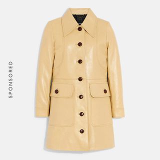Coach + Leather Trench Coat