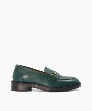 Dune London + Grid Loafer in Green