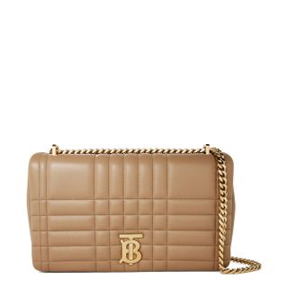 Burberry + Quilted Medium Leather Bag