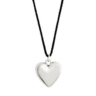 Pilgrim + Reflect Recycled Heart Necklace Silver-Plated