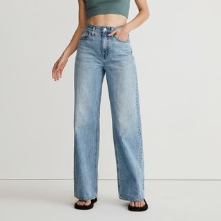 Madewell + Super-Wide Leg Jeans in Varian Wash