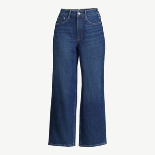 Free Assembly + Cropped Wide High Rise Straight Jeans