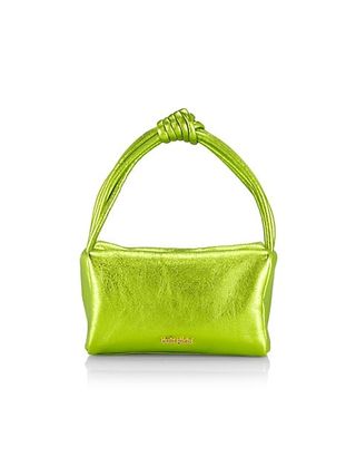 Cult Gaia + Mini Sienna Metallic Leather Top Handle Bag