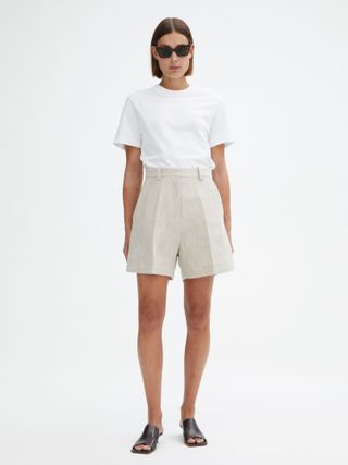House of Dagmar + Linen Suit Shorts