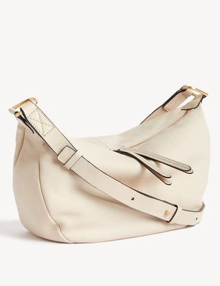 M&S Collection + Leather Double Zip Cross Body Bag