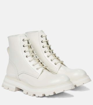 Alexander McQueen + Wander Leather Combat Boots