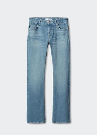 Mango + Low Rise Flare Jeans