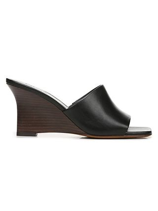 Vince + Pia 75mm Leather Wedge Sandals