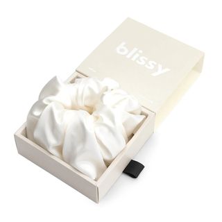 Blissy + Oversized Scrunchie in White