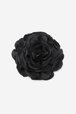 Zara + Ruched Flower Brooch