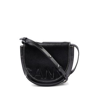 Ganni + Banner Mini Logo Leather Belt Bag