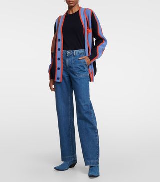 A.P.C. + Seaside High-Rise Straight Jeans