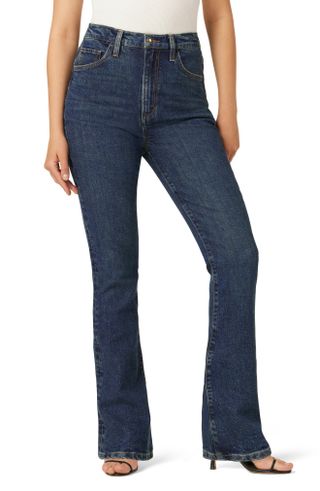 Favorite Daughter + The Valentina Shortie Super High Waist Mini Bootcut Jeans