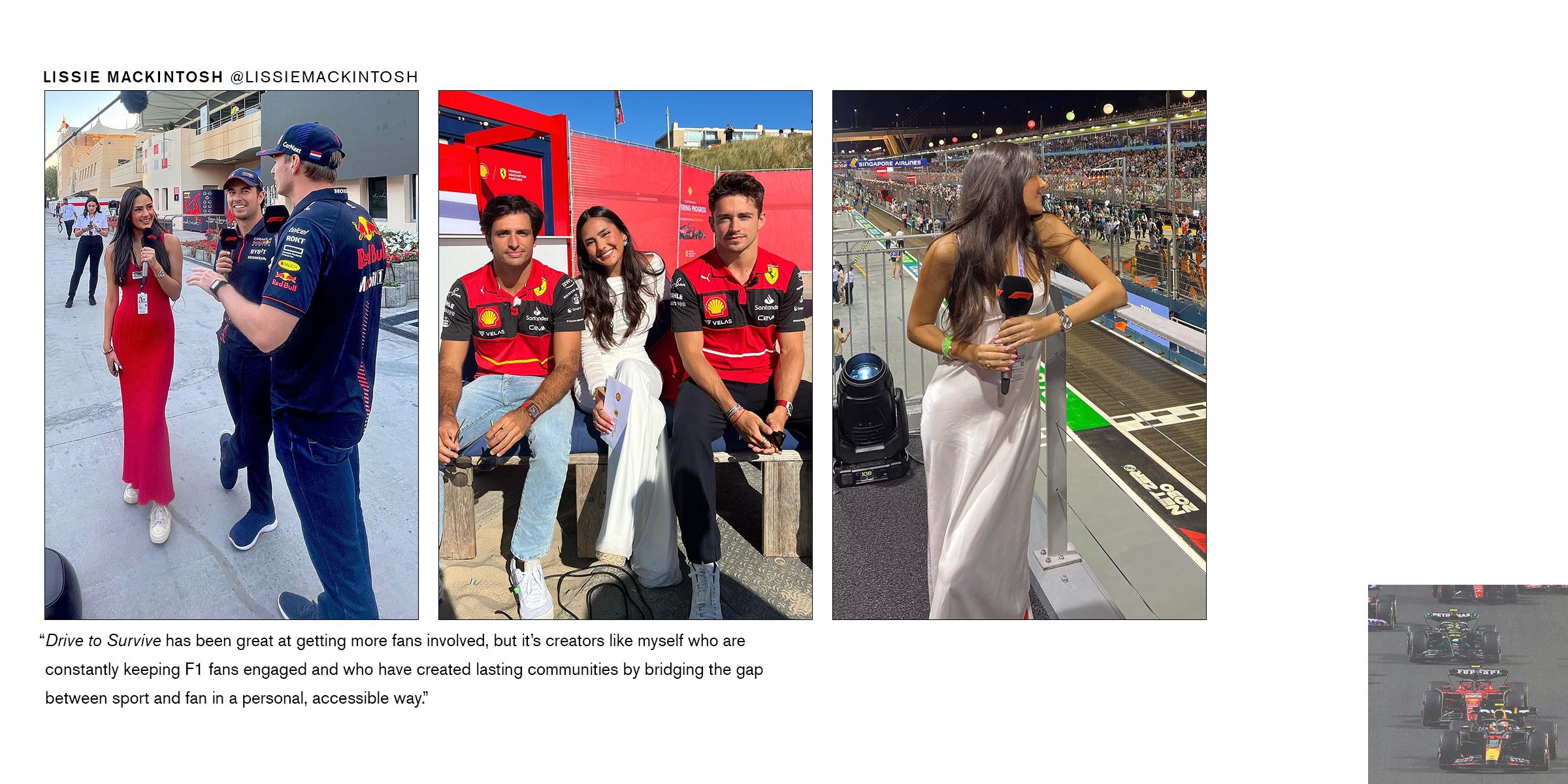 The Female Content Creators Ushering In a New Era of F1 | Who What Wear