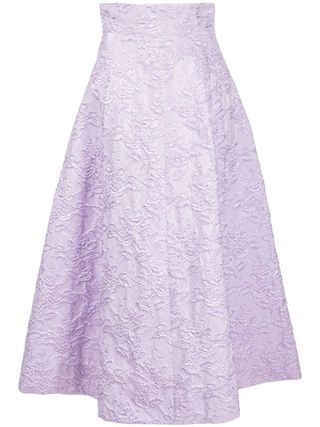Philosophy Di Lorenzo Serafini + Floral-Jacquard High-Waist Skirt
